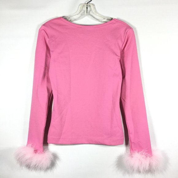 Sleeper Womens Weekend Chic Set Feather Top With Leggings XL 10-14 Pink - Picture 7 of 15